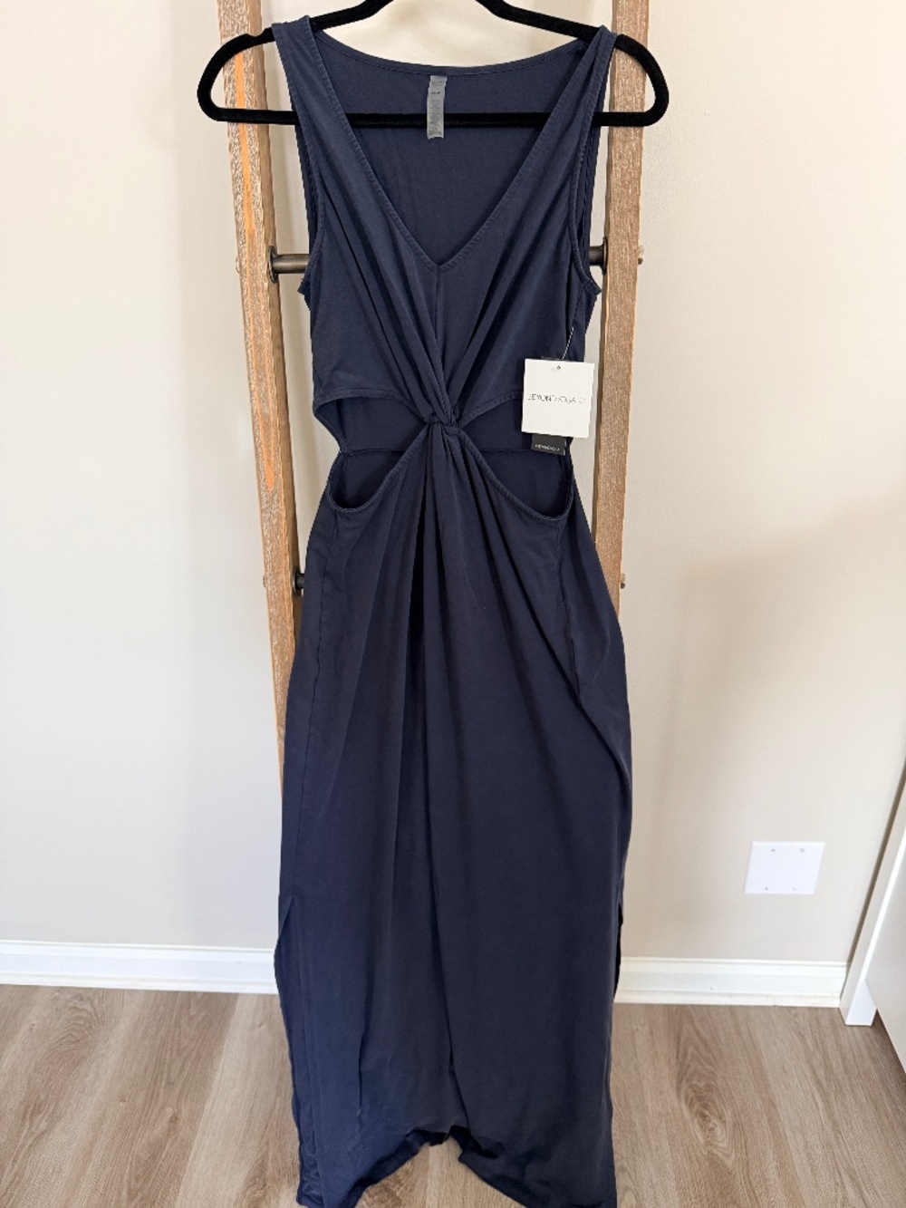 Beyond Yoga Maxi Around The World Front Twist Dress - Nocturnal Navy / M - Picture 1 of 6